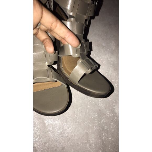 Rampage Womens Black Moda Open Toe Gladiator Zip Up Block Heels Size 9 Jeana - Picture 8 of 9